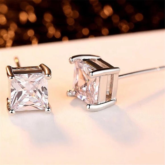 Jewelry - Sterling Silver 925 CZ Stud Earrings